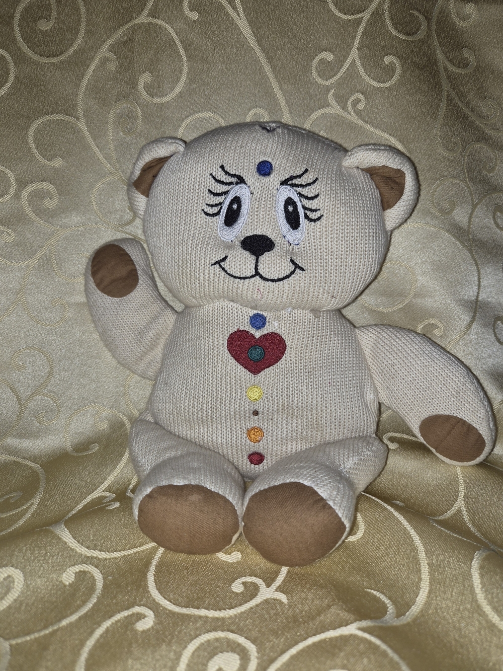Chakra Bear Plush - Hand Crafted.